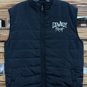 COWBOY FRESH BLK PUFFER VEST