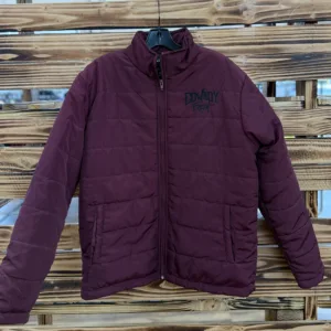COWBOY FRESH BURGANDY PUFFER JACKET