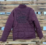 COWBOY FRESH BURGANDY PUFFER JACKET - Image 2