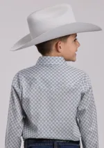 ROPER BOYS SNAP SHIRT GREY 2104GY - Image 2