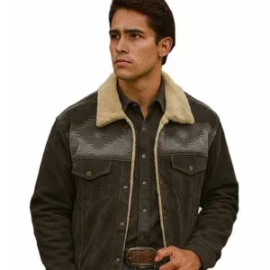 SCULLY MEN LEATHER JACKET GREY 1015